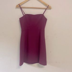 Connection size 0 super cute, dark fuchsia dress with adjustable straps